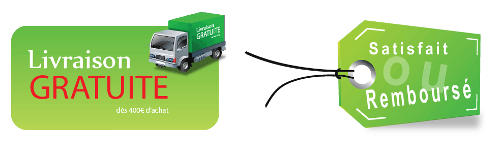 Livraison gratuite à partir de 400€