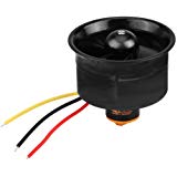 Dilwe Moteur d'avion RC, 64 conduits 4500KV Moteur Brushless + Puissance d'hélice Accessoires pour RC modèles de 1200g Maximum