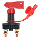 Foxnovo DC 12V-24V véhicule Auto voiture camion bateau isolateur de batterie débrancher la coupure de linterrupteur à clé amovible (rouge + noir)