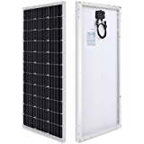 Renogy Panneau Solaire 100W 12V Module Photovoltaïque Monocristallin idéal pour charger batterie 12V, Camping-car, Caravane, Bateau, Cabane et Chalet