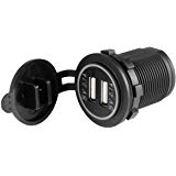 4.2A double prise de courant de chargeur d'USB de CC 12V / 24V LED pour des motos de bateau de voiture