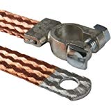 AUPROTEC Tresse de Masse pour le Batterie avec Borne polaire Longueur 600 mm 21 mm² 80A