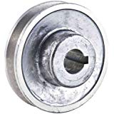 Ribitech 01639 Poulie en aluminium 80 mm alésage 19mm, Gris