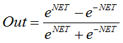 Formula that describes the hyperbolic tangent function Formula that describes the hyperbolic tangent function