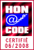 Nous adhérons aux principes de la charte HONcode de HON